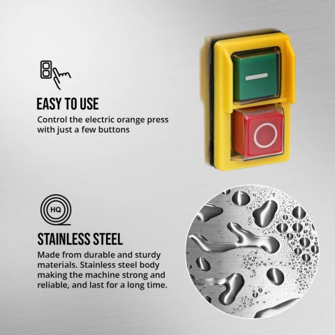 Wyciskarka półautomatyczna do pomarańczy 20 szt. / min 120 W