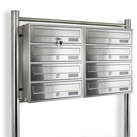 Pocztowa skrzynka na listy Lokatorska 8 wrzutów 2x4