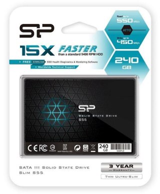 Dysk SSD Silicon Power S55 240GB 2.5" SATA3 (550/450 MB/s) 7mm