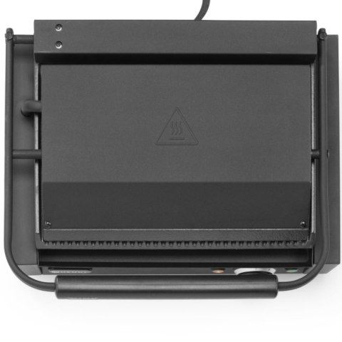Grill elektryczny kontaktowy z płytą ryflowaną 340x235 mm 2200 W