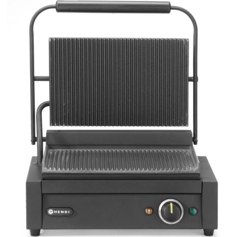 Grill elektryczny kontaktowy z płytą ryflowaną 340x235 mm 2200 W