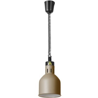 Lampa do podgrzewania potraw wisząca cylindryczna śr. 175 mm 250 W - beżowa