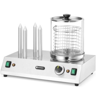 Podgrzewacz do hot-dogów bułek parówek 4 szpikulce 550 W