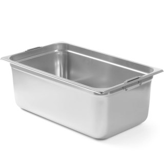 Pojemnik GN 1/1 z chowanymi uchwytami STAL 14 l 530x325x100 mm