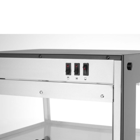 Witryna grzewcza nastawna ekspozycyjna 3 poziomy 50-70C 500 W