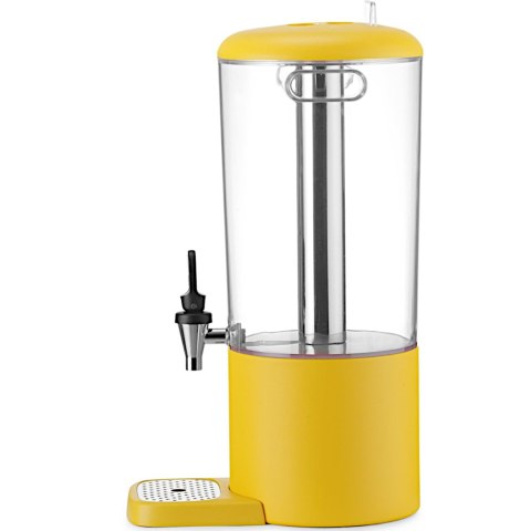 Dyspenser dozownik chłodzący do soków napojów UNIQ 8 l - żółty
