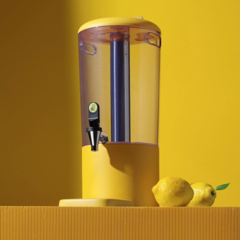 Dyspenser dozownik chłodzący do soków napojów UNIQ 8 l - żółty
