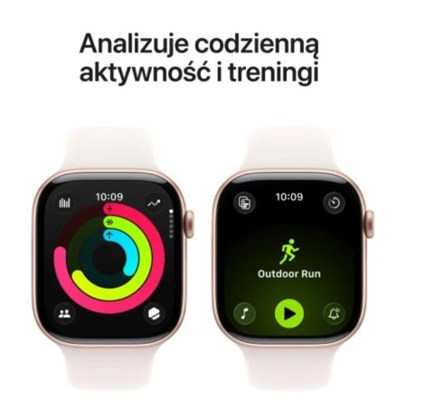 Watch Series 11 GPS+Cellular  koperta 46 mm z aluminium w kolorze różowego złota  pasek sportowy w kolorze łagodnego różu - rozm