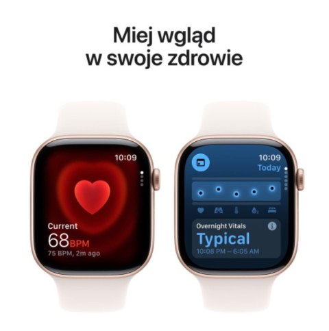 Watch Series 11 GPS+Cellular  koperta 46 mm z aluminium w kolorze różowego złota  pasek sportowy w kolorze łagodnego różu - rozm