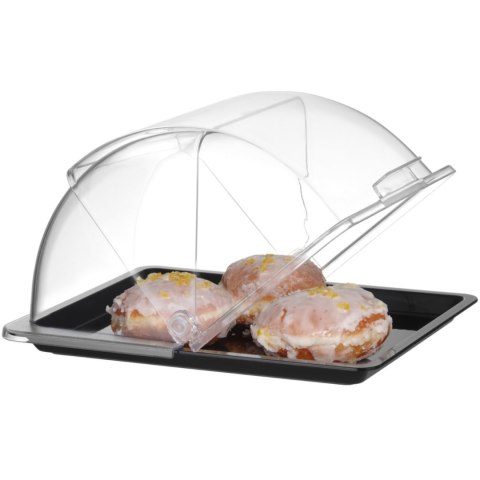 Witrynka taca ekspozycyjna bufetowa z pokrywą roll-top GN 1/2