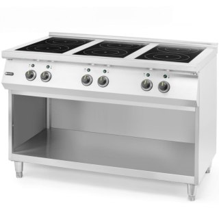 Kuchnia indukcyjna wolnostojąca 6 pól grzewczych 25500 W 120x70x89 cm