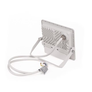 Projektor LED V-TAC 30W SAMSUNG CHIP czujnik ruchu biały przewód 1M VT-138S-1 4000K 2340lm 5 lat gwarancji