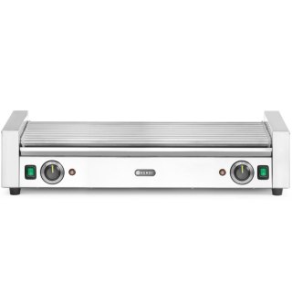 Podgrzewacz grill rolkowy do parówek hot-dogów dwustrefowy XL 14 rolek 65 cm 2000 W