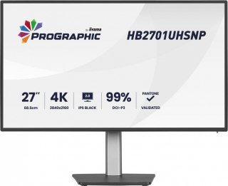 Monitor 27 cali ProGraphic HB2701UHSNP-B1 4K,IPS BLACK 2.0,450cd,VESA USB-c dock(PD:96W),HDMI,DP,DAISY CHAIN,4xUSB,RJ45,3000:1,s