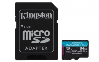 Karta microSD 64GB CanvasGo! Plus 200MB/s A2 U3 V30 + adapter