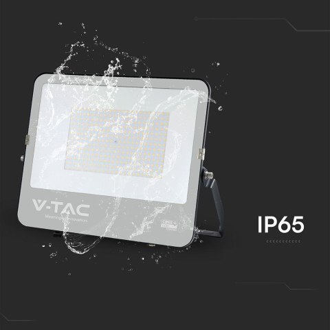 Projektor LED V-TAC CREE CHIP 300W 135lm/W czarna obudowa przewód 1m IP65 VT-44003 6500K 40500lm 6 lat gwarancji