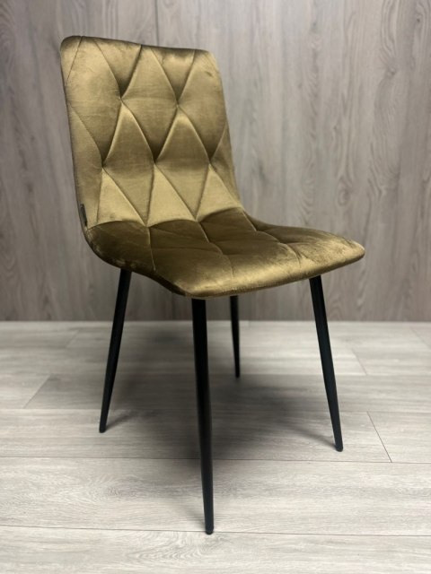 Krzesło tapicerowane BORGO VELVET BROWN