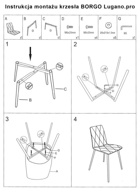 Krzesło tapicerowane BORGO VELVET BROWN