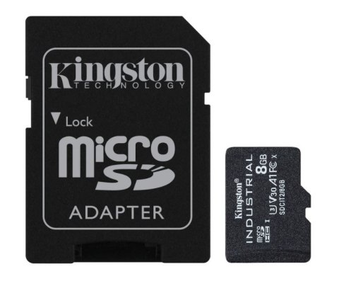 Karta pamięci microSD 8GB CL10 UHS-I Industrial bez adaptera