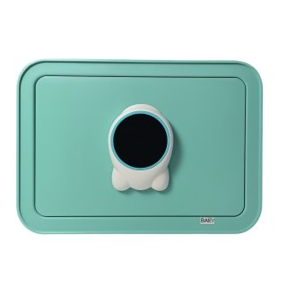 Biurowy zielony/miętowy sejf biurowy elektroniczna skarbonka na klucz i kod