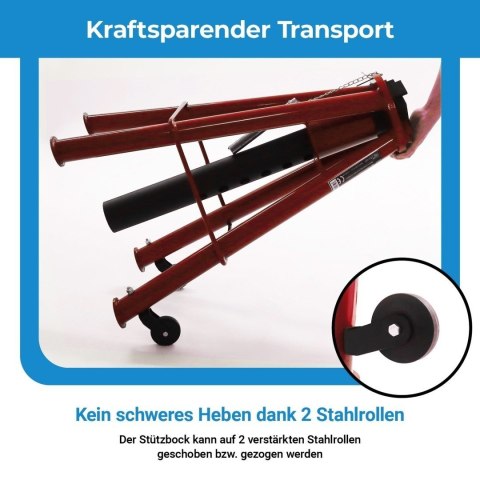 Regulowany stojak podporowy 12T do samochodów i maszyn 74-122 cm stalowy