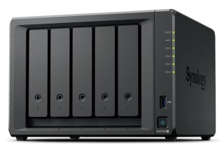 NAS Synology DS1525+, Tower, 5x 2.5"/3.5" SATA + 2x M.2 2280 NVMe SSD, AMD Ryzen V1500B, 8GB DDR4 (max.32GB), 2x 2.5GbE RJ-45, 2