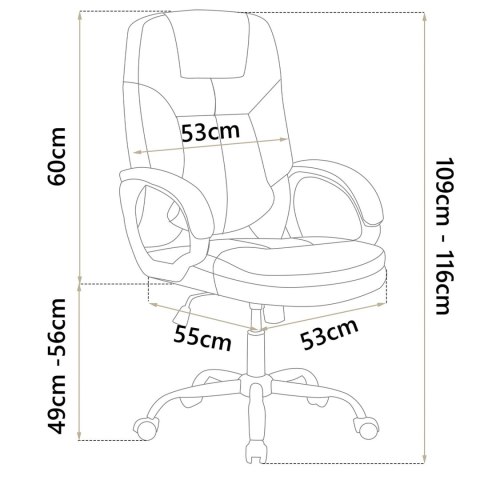 Fotel biurowy obrotowy Sofotel cimny brąz