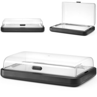 Witrynka ekspozycyjna z wkładem chłodzącym UNIQ GN 1/1 - czarna