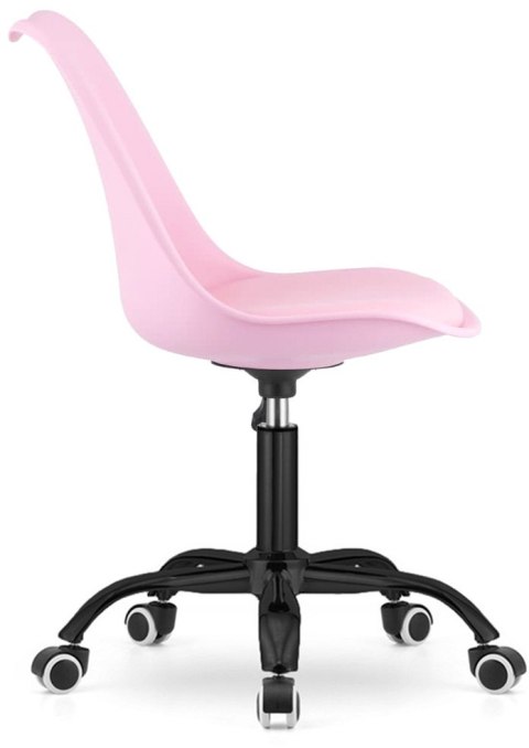 Krzesło obrotowe MONZA OFFICE PINK PU SMOKE