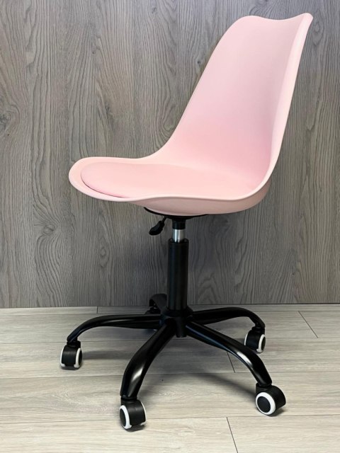 Krzesło obrotowe MONZA OFFICE PINK PU SMOKE