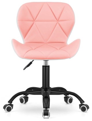 Krzesło obrotowe VASTO OFFICE PU PINK+WHITE SMOKE