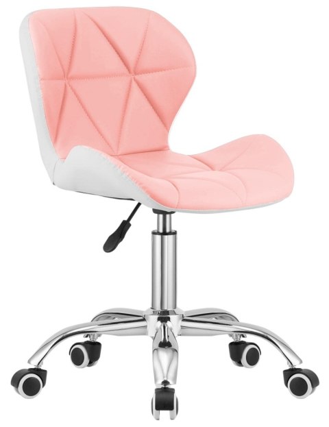 Krzesło obrotowe VASTO OFFICE PU PINK+WHITE