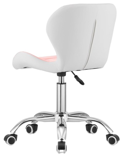 Krzesło obrotowe VASTO OFFICE PU PINK+WHITE