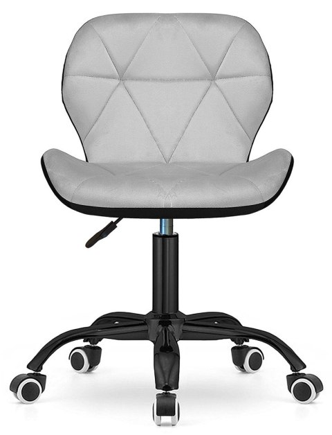 Krzesło obrotowe VASTO OFFICE VELVET BLACK + GREY SMOKE
