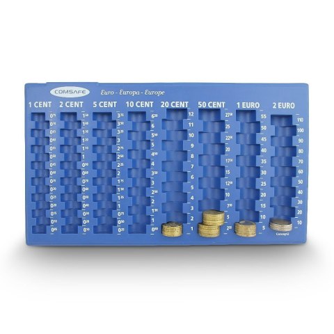 KASETKA DUŻA DO PRZECHOWYWANIA PIENIĘDZY BILONU 35CM JASNOSZARA