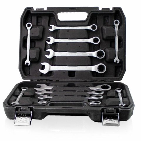 ZESTAW KLUCZY ZAPADKOWYCH PŁASKO-OCZKOWYCH BITUXX 12 ELEMENTÓW