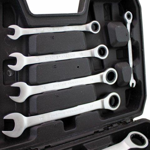 ZESTAW KLUCZY ZAPADKOWYCH PŁASKO-OCZKOWYCH BITUXX 12 ELEMENTÓW