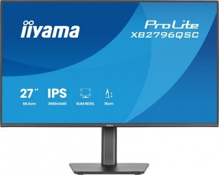 Monitor ProLite 27 cali XB2796QSC-B1 IPS,QHD,HDMI,USB-C (PD 65W),75Hz, 350cd, 1xUSB 3.2 , 1xUSB-C, 2x2W, HAS 150 PIVOT obrót sto