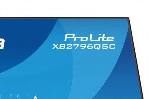 Monitor ProLite 27 cali XB2796QSC-B1 IPS,QHD,HDMI,USB-C (PD 65W),75Hz, 350cd, 1xUSB 3.2 , 1xUSB-C, 2x2W, HAS 150 PIVOT obrót sto
