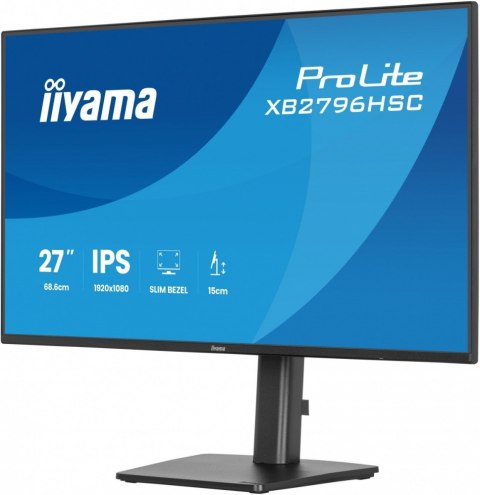 Monitor 27 cali XB2796HSC-B1 IPS,FHD,HDMI,USB-C (PD 65W),144Hz, 1xUSB 3.2 , 1xUSB-C, 2x2W, HAS 150 PIVOT obrót stopy 360st