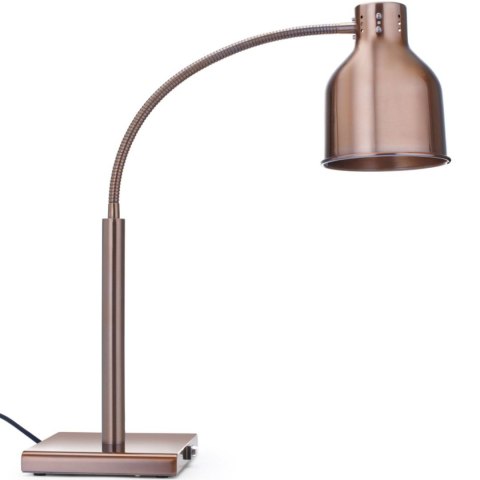Lampa grzewcza stołowa do podgrzewania potraw giętka 250 W - miedziana