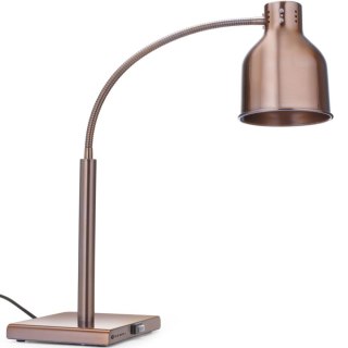 Lampa grzewcza stołowa do podgrzewania potraw giętka 250 W - miedziana