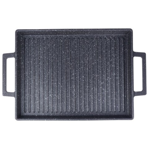 Płyta do Grillowania na Gaz Indukcję Granitowa Solidna ORION 43 x 26 cm