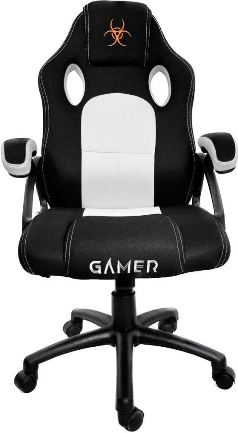 Fotel obrotowy do biurka CARRERA M WHITE FABRIC