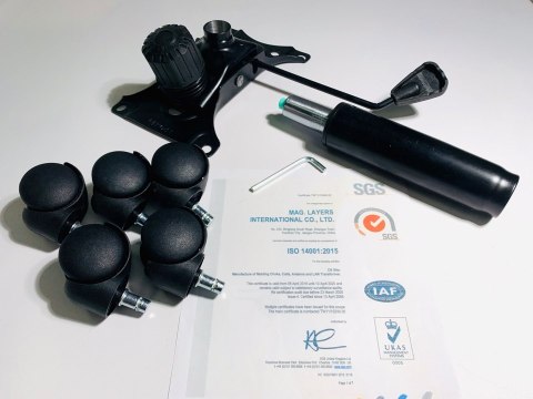 Fotel obrotowy do biurka CARRERA M WHITE FABRIC