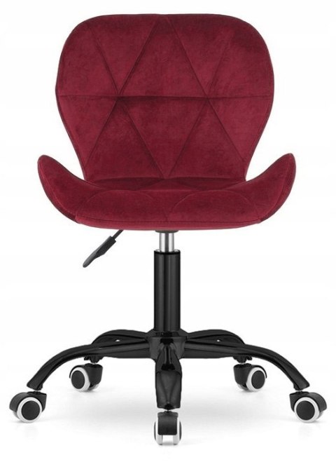 Krzesło obrotowe VASTO OFFICE VELVET BURGUNDY SMOKE