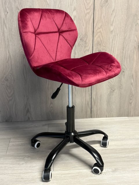 Krzesło obrotowe VASTO OFFICE VELVET BURGUNDY SMOKE
