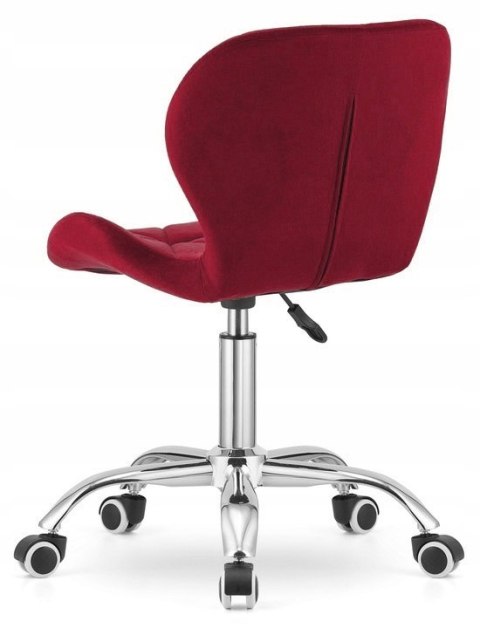 Krzesło obrotowe VASTO OFFICE VELVET BURGUNDY