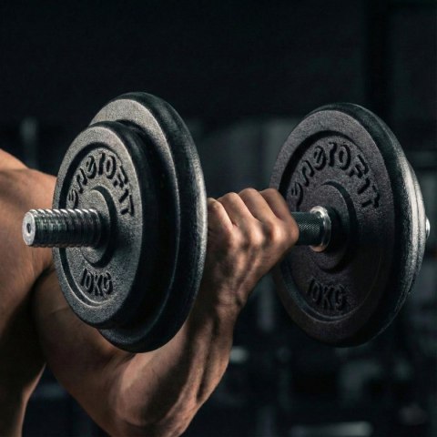 OBCIĄŻENIE ŻELIWNE CZARNE 10KG ENERO FIT fi26,5 1 szt.
