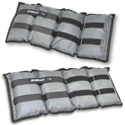 OBCIĄŻENIE NA PRZEGUBY SZARE 14KG (2x7KG) ENERO FIT